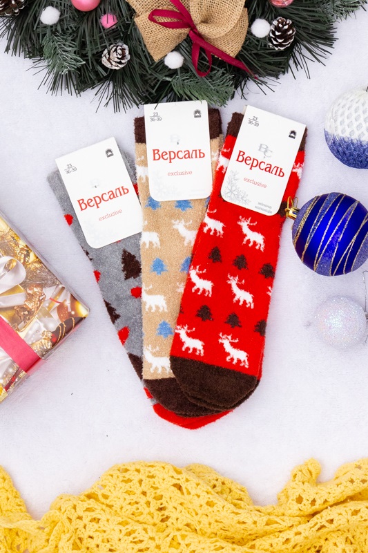 Шкарпетки жіночі "Новорічні" (зима)